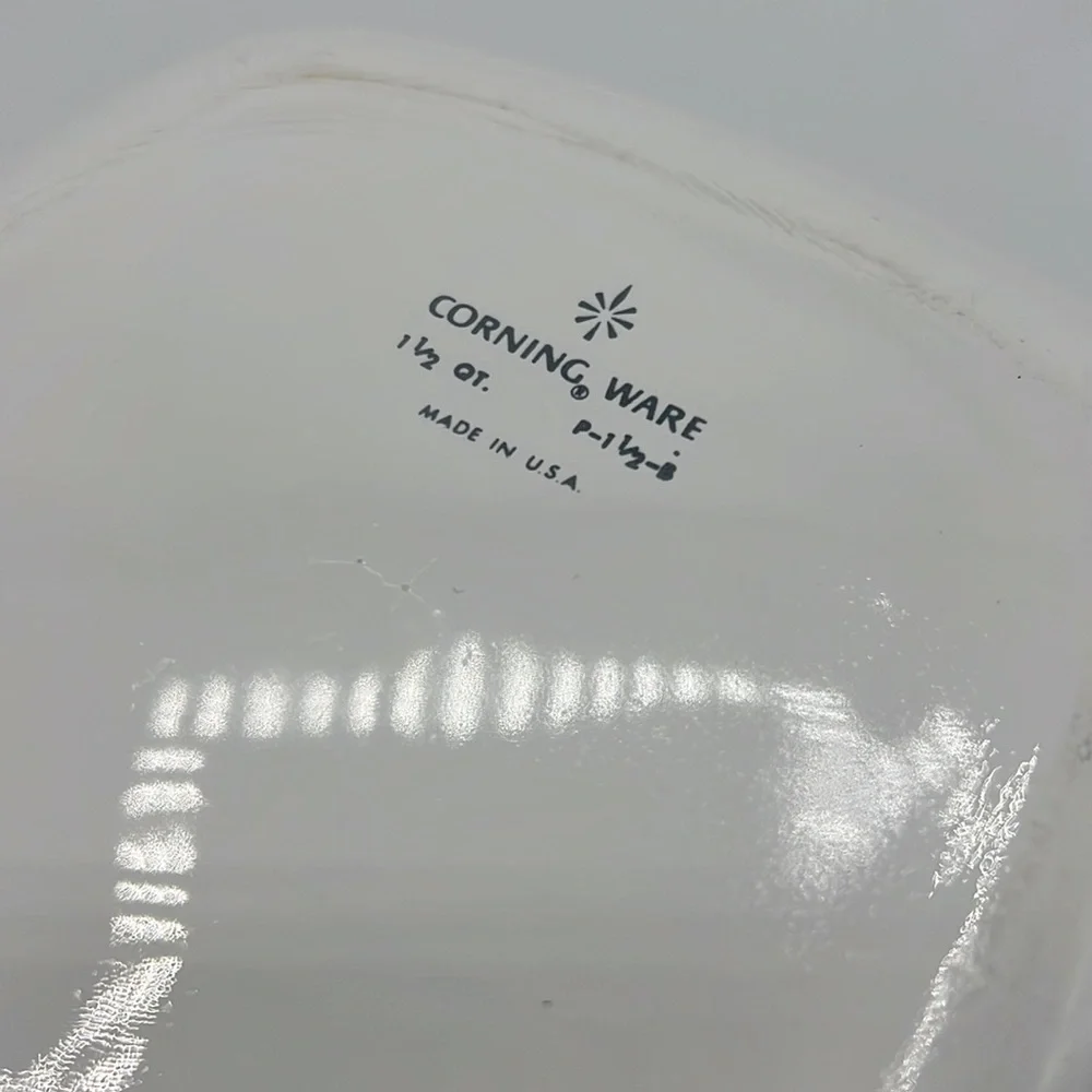 CORNINGWARE BLUE CORNFLOWER 1 1/2 QUART SQUARE COOKING DISH